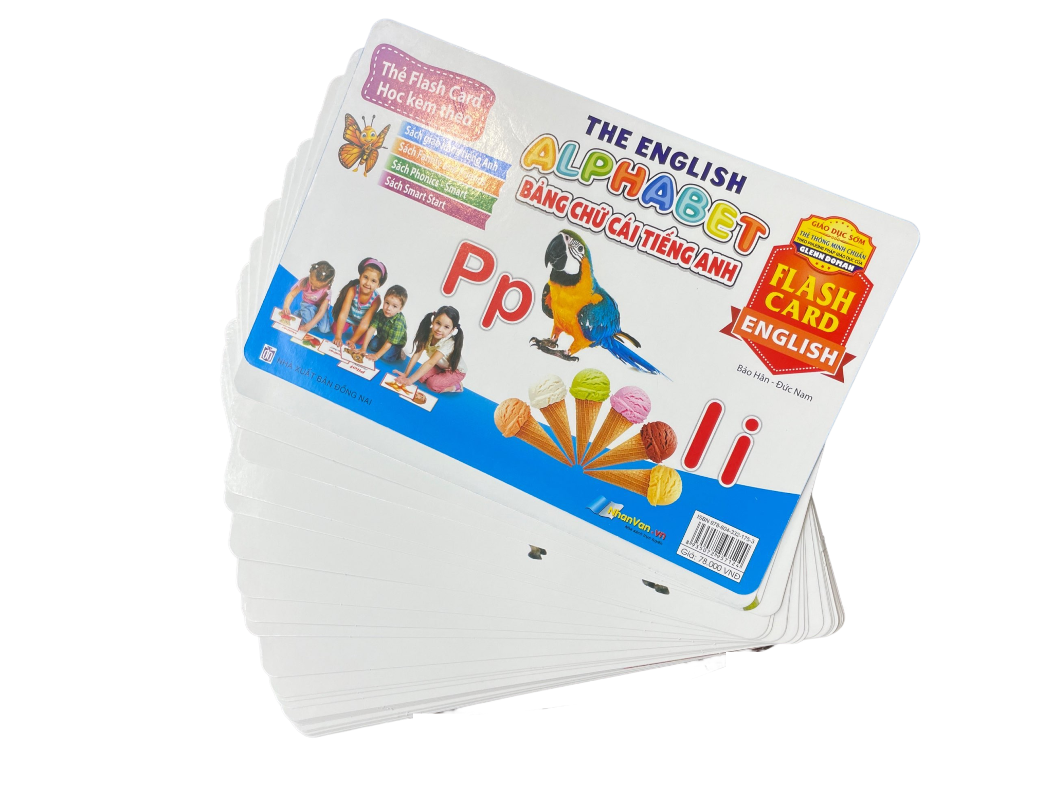 flash card tiếng anh -the english alphabet (bảng chữ cái tiếng anh) (tái bản 2023)