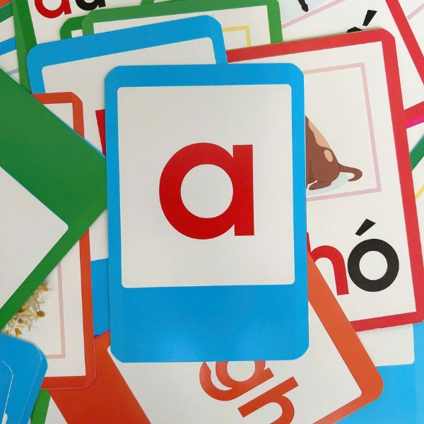 Flashcard - Bo The Hoc Ghep Van Tieng Viet - Chu Cai-Chu Ghep Va Dau Thanh (Tai Ban 2025)