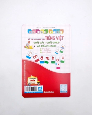 flashcard - bộ thẻ học ghép vần tiếng việt - chữ cái - chữ ghép và dấu thanh (tái bản)