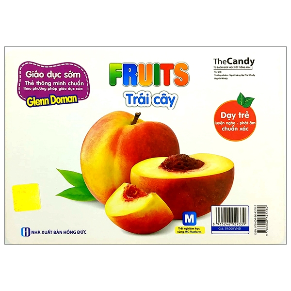 flashcard dạy trẻ theo phương pháp glenn doman - trái cây - fruits