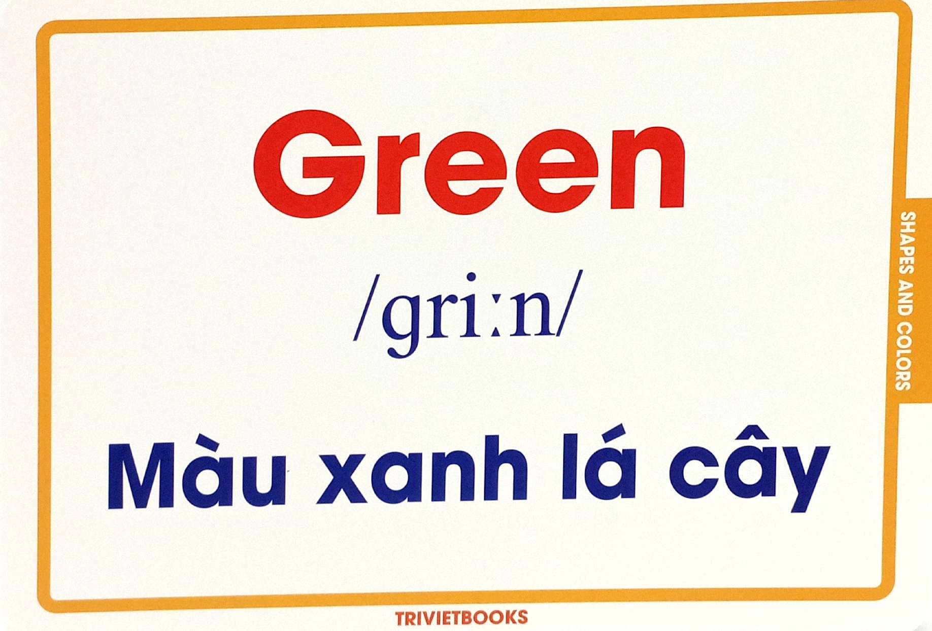 flashcard hình dạng và màu sắc - shapes and colors