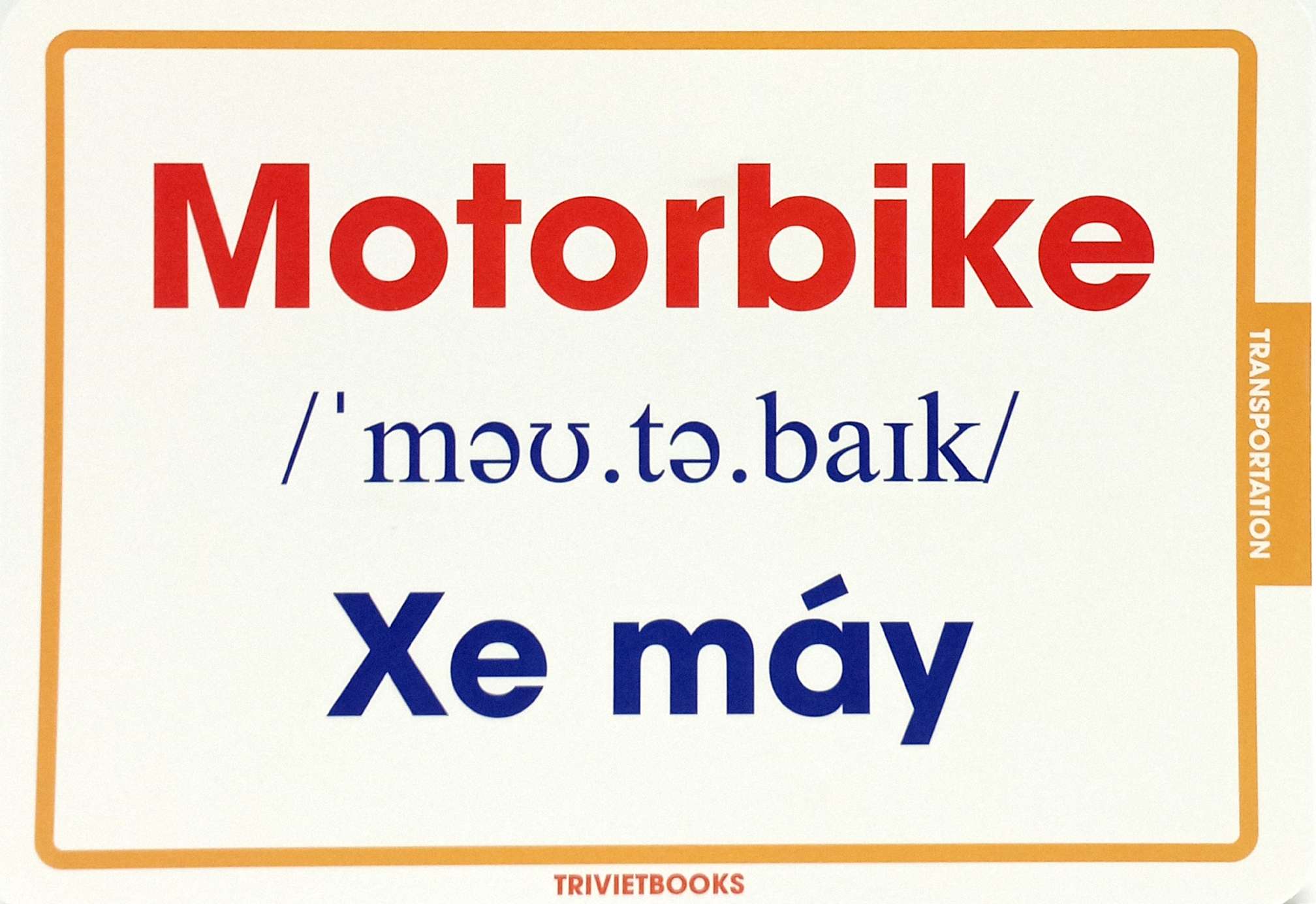 flashcard phương tiện giao thông - transportation