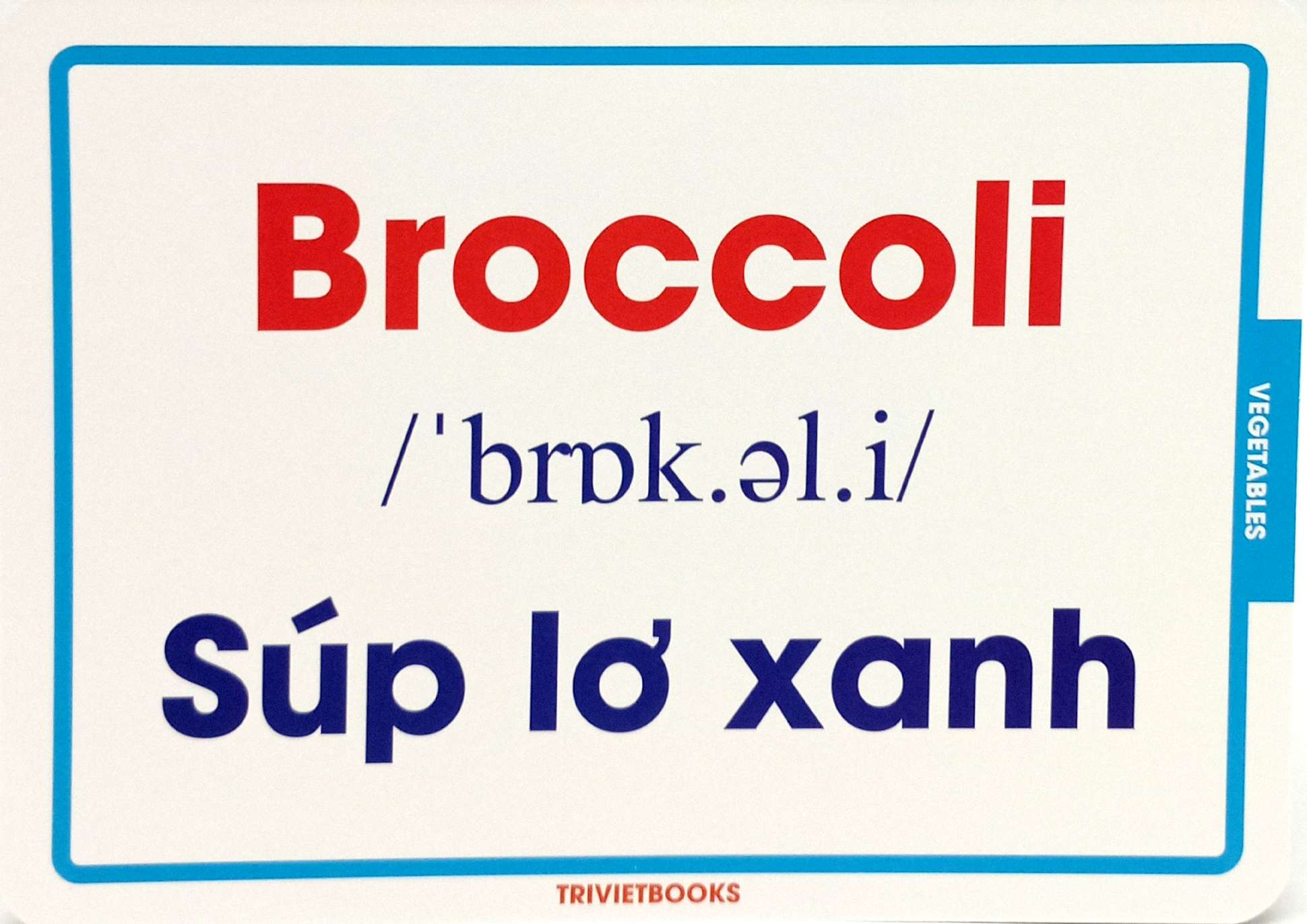 flashcard rau củ quả - vegetables