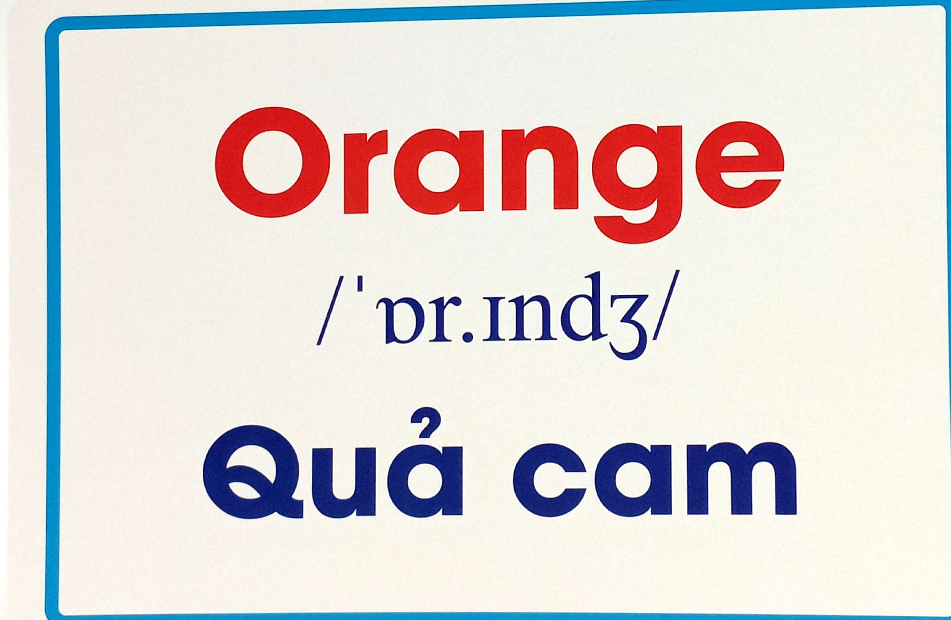 flashcard trái cây - fruits