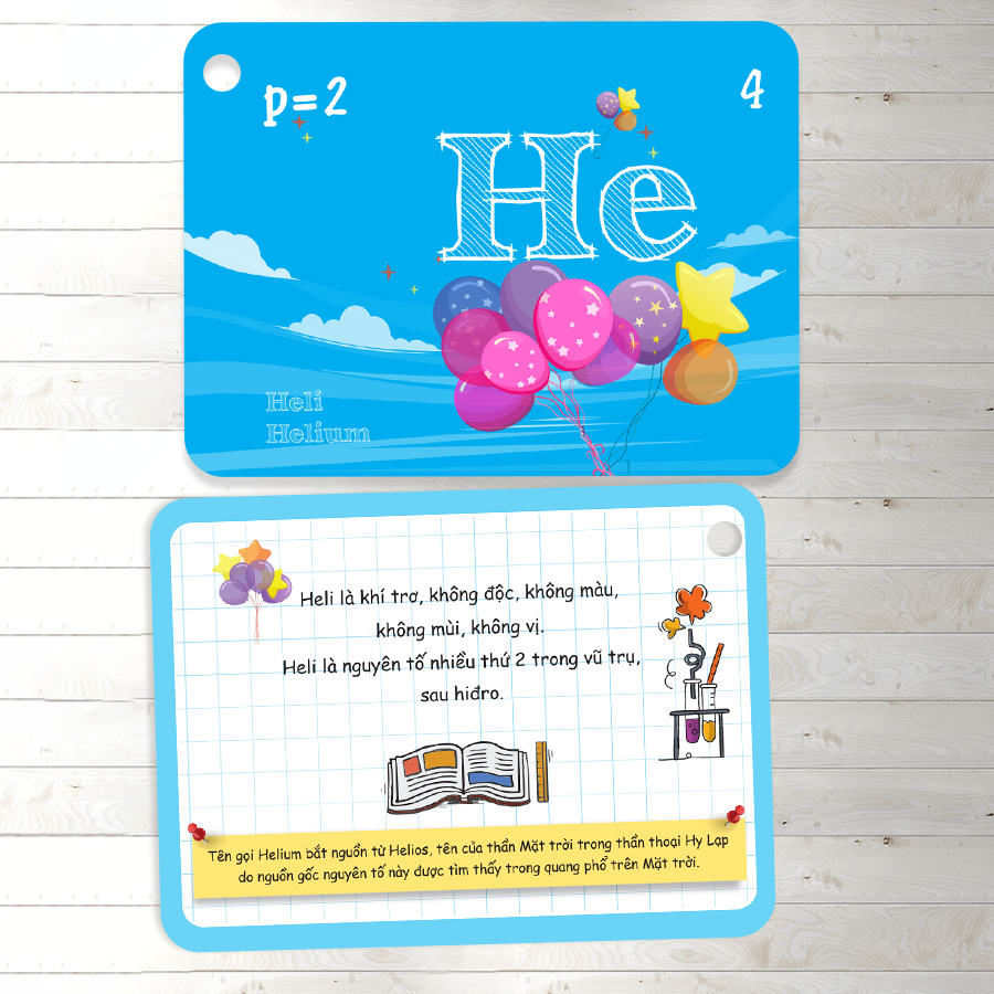 flashcard vui học hóa: nguyên tố - hợp chất hóa học