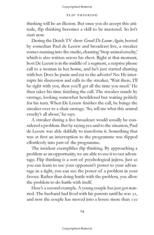 flip thinking: the life-changing art of turning problems into opportunities