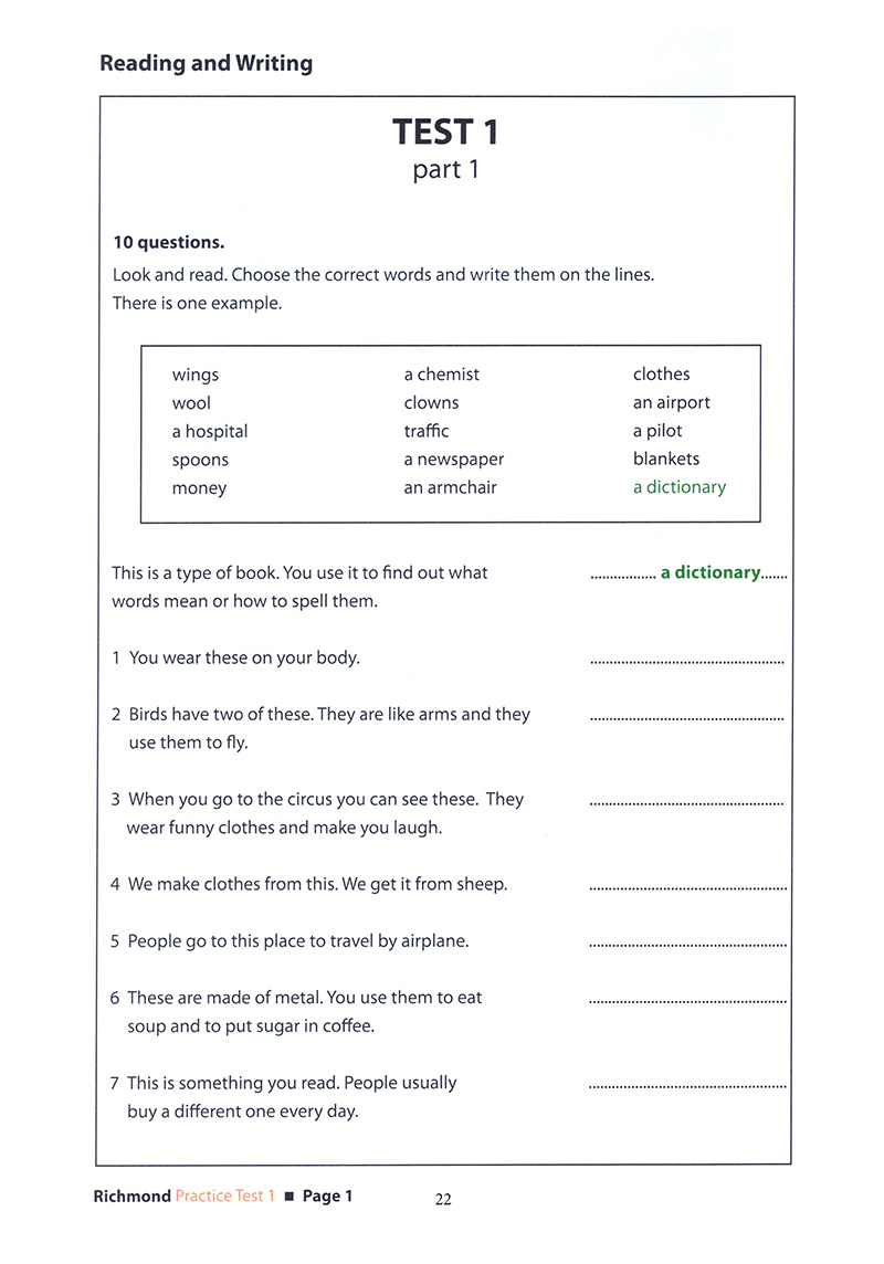 flyers -richmond practice tests flyers