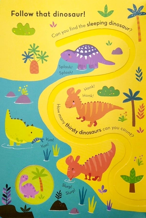 follow that dinosaur! (trace the trails)