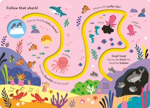 follow that shark! (trace the trails)