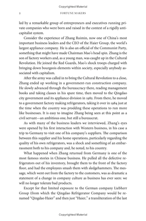 fortune makers: the leaders creating china's great global companies