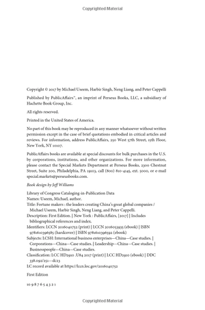 fortune makers: the leaders creating china's great global companies