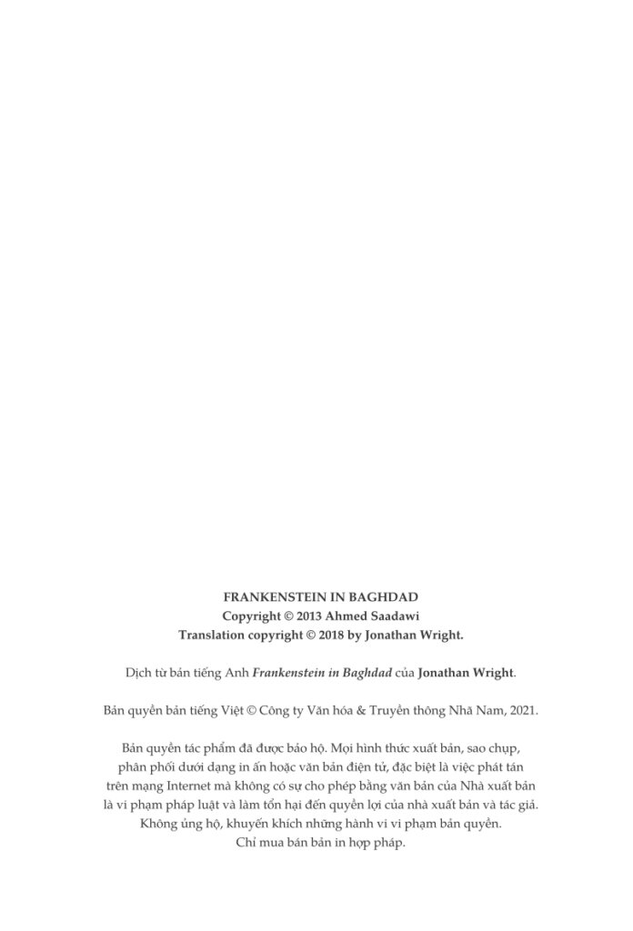 franken-stein ở baghdad