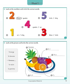 french for everyone junior 5 words a day: learn and practise 1,000 french words