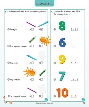 french for everyone junior 5 words a day: learn and practise 1,000 french words