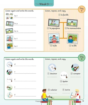 french for everyone junior 5 words a day: learn and practise 1,000 french words