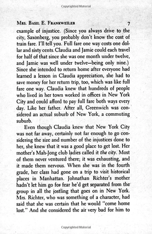 from the mixed-up files of mrs. basil e. frankwieler – e.l. konigsburg