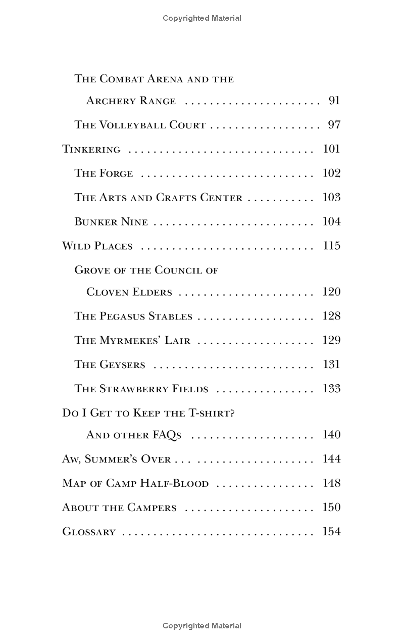 From The World Of Percy Jackson Camp Half-Blood Confidential