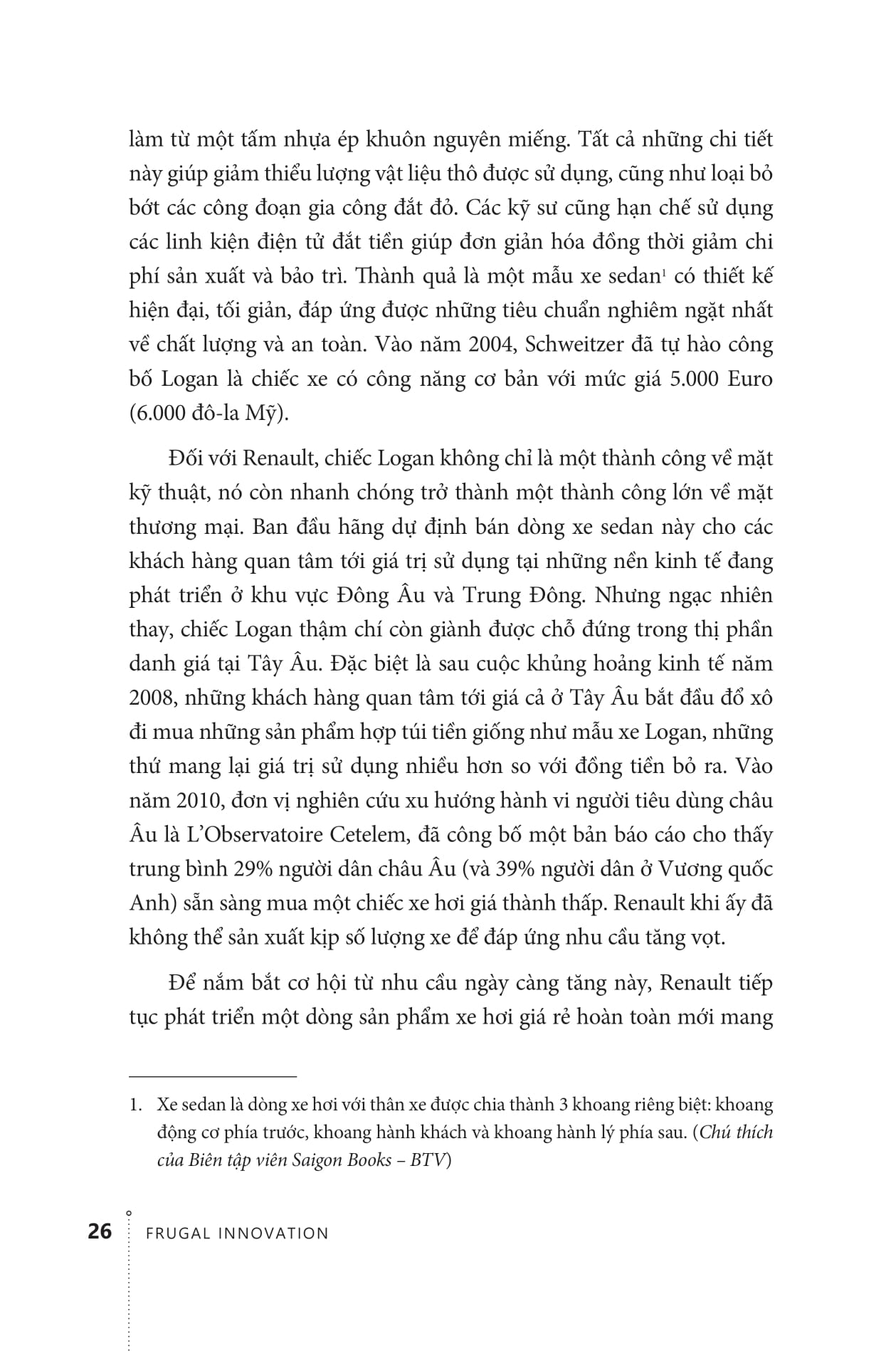 frugal innovation - làm tốt hơn với nguồn lực ít hơn