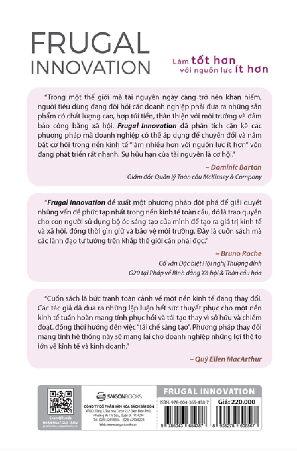 frugal innovation - làm tốt hơn với nguồn lực ít hơn