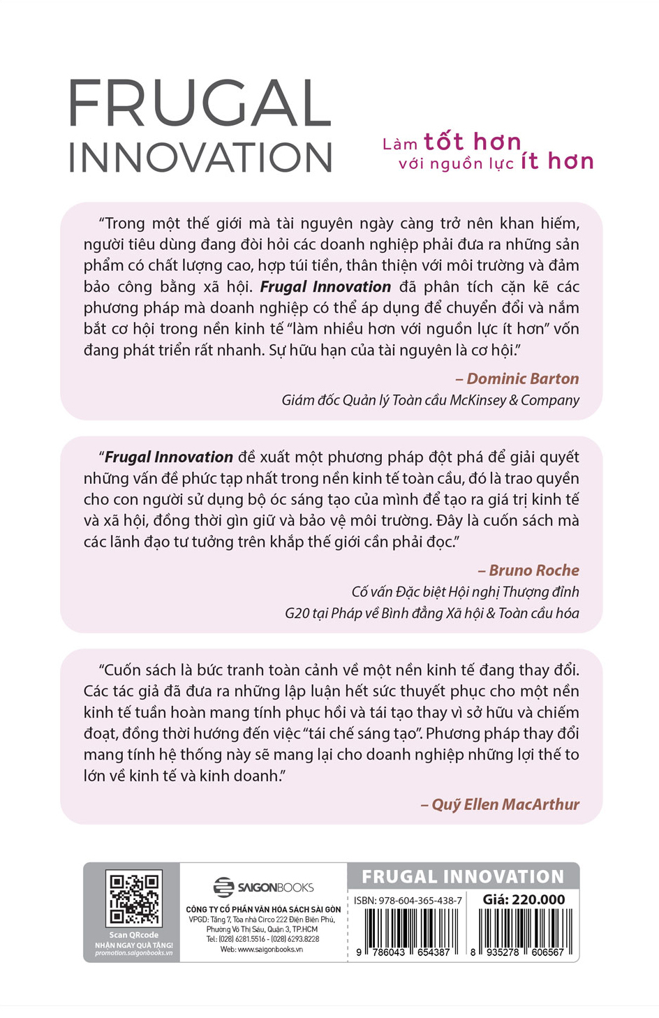 frugal innovation - làm tốt hơn với nguồn lực ít hơn