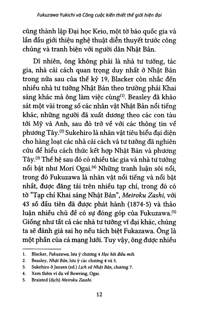 fukuzawa yukichi và công cuộc kiến thiết thế giới hiện đại