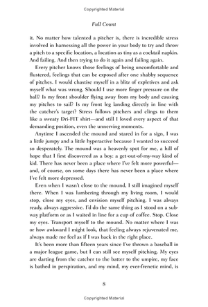 full count: the education of a pitcher