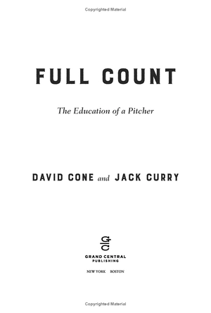full count: the education of a pitcher