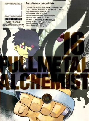 fullmetal alchemist - cang giả kim thuật sư - fullmetal edition - tập 16 (tái bản 2024)