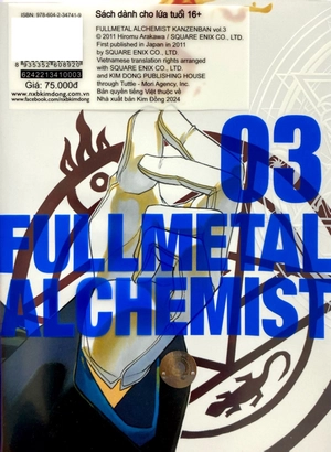 fullmetal alchemist - cang giả kim thuật sư - fullmetal edition - tập 3 (tái bản 2024)