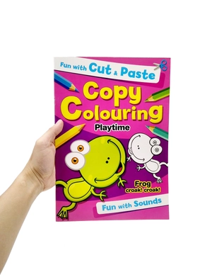 fun with cut & paste copy colouring: playtime