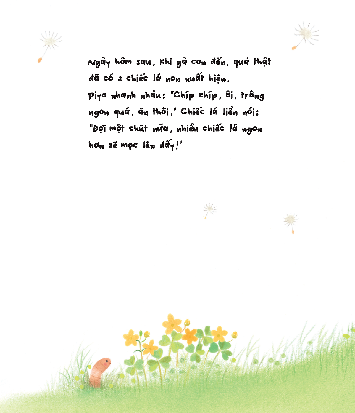 gà con và hoa hướng dương