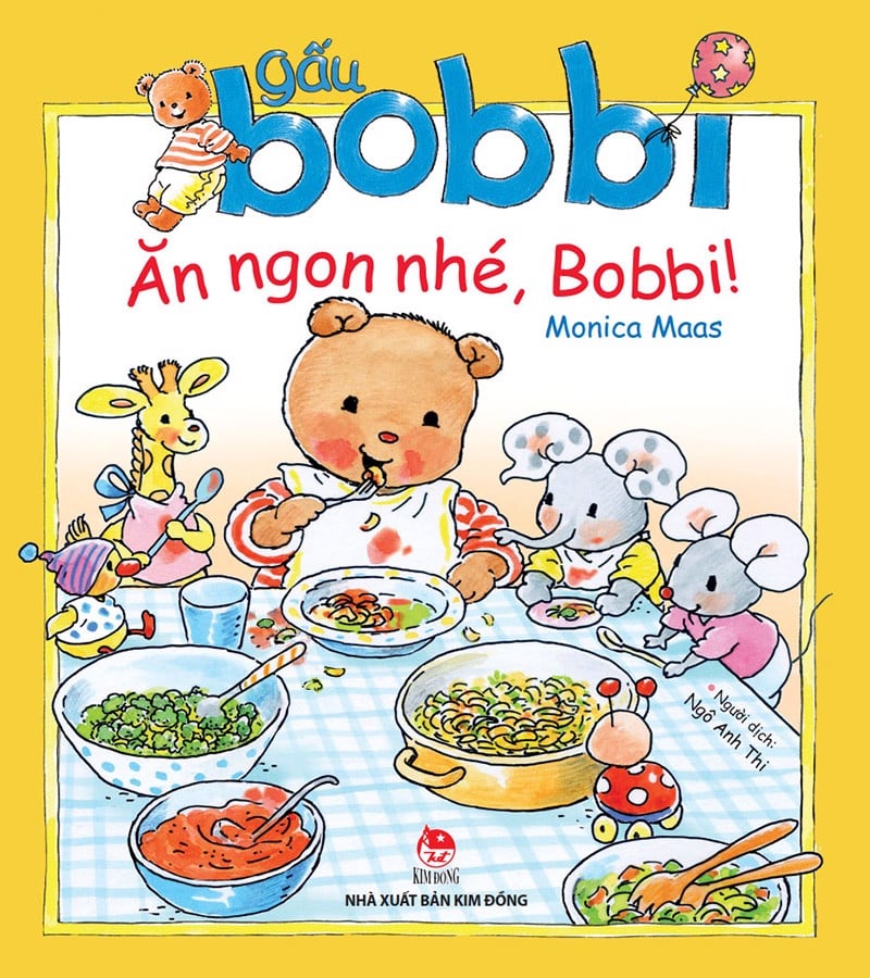 gấu bobbi ăn ngon nhé, bobbi!