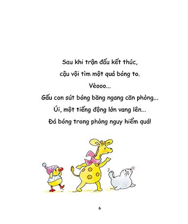 gấu bobbi đá bóng