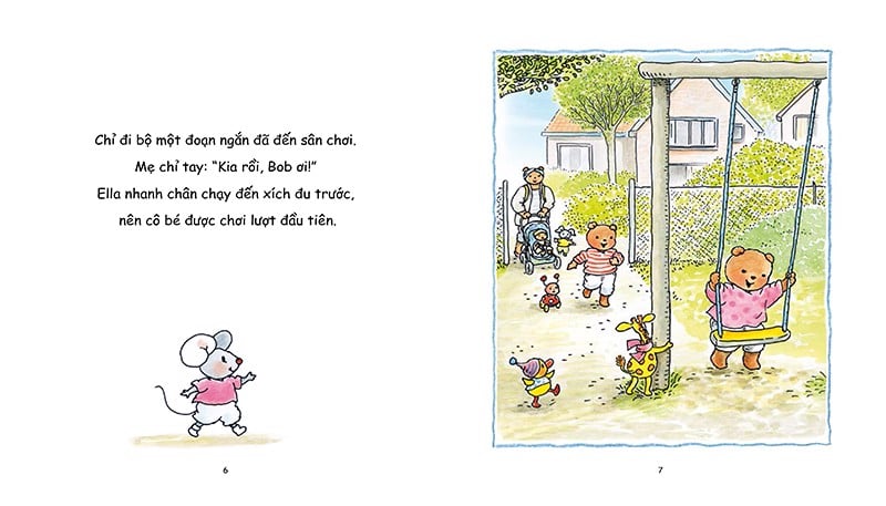 gấu bobbi đến sân chơi