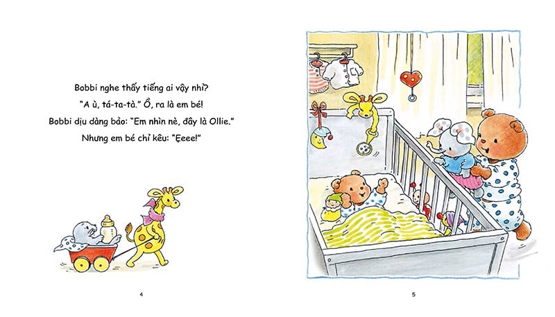 gấu bobbi và em bé