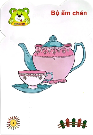 gấu con khéo tay - bé tô màu: đồ dùng gia đình