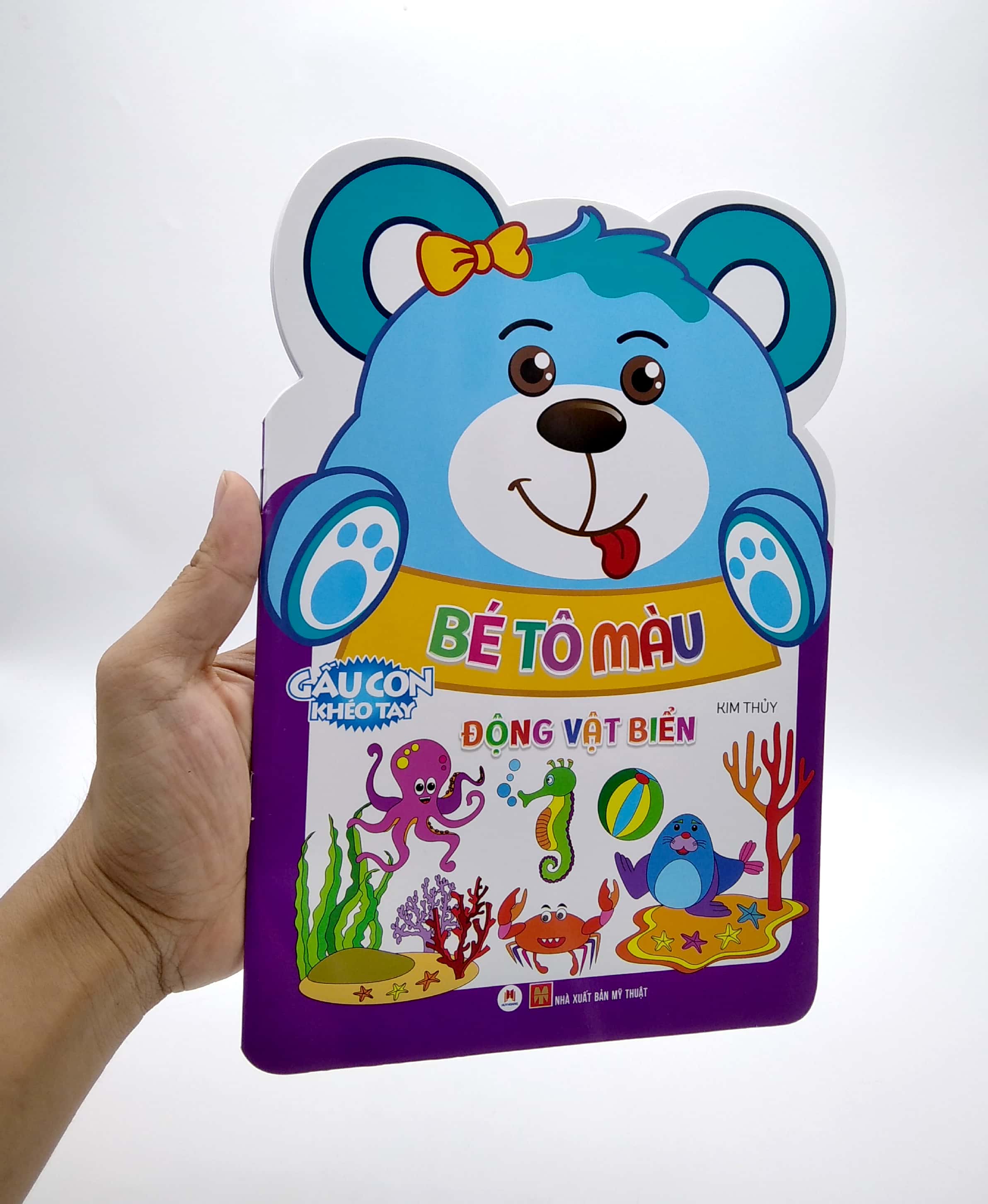 gấu con khéo tay - bé tô màu: động vật biển