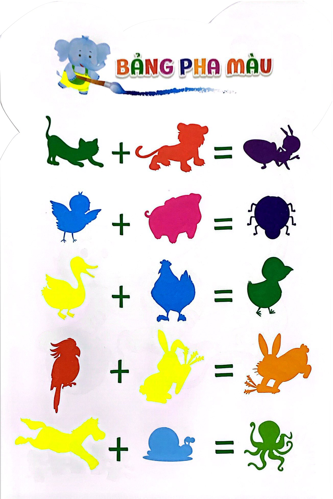 gấu con khéo tay - bé tô màu: động vật nuôi