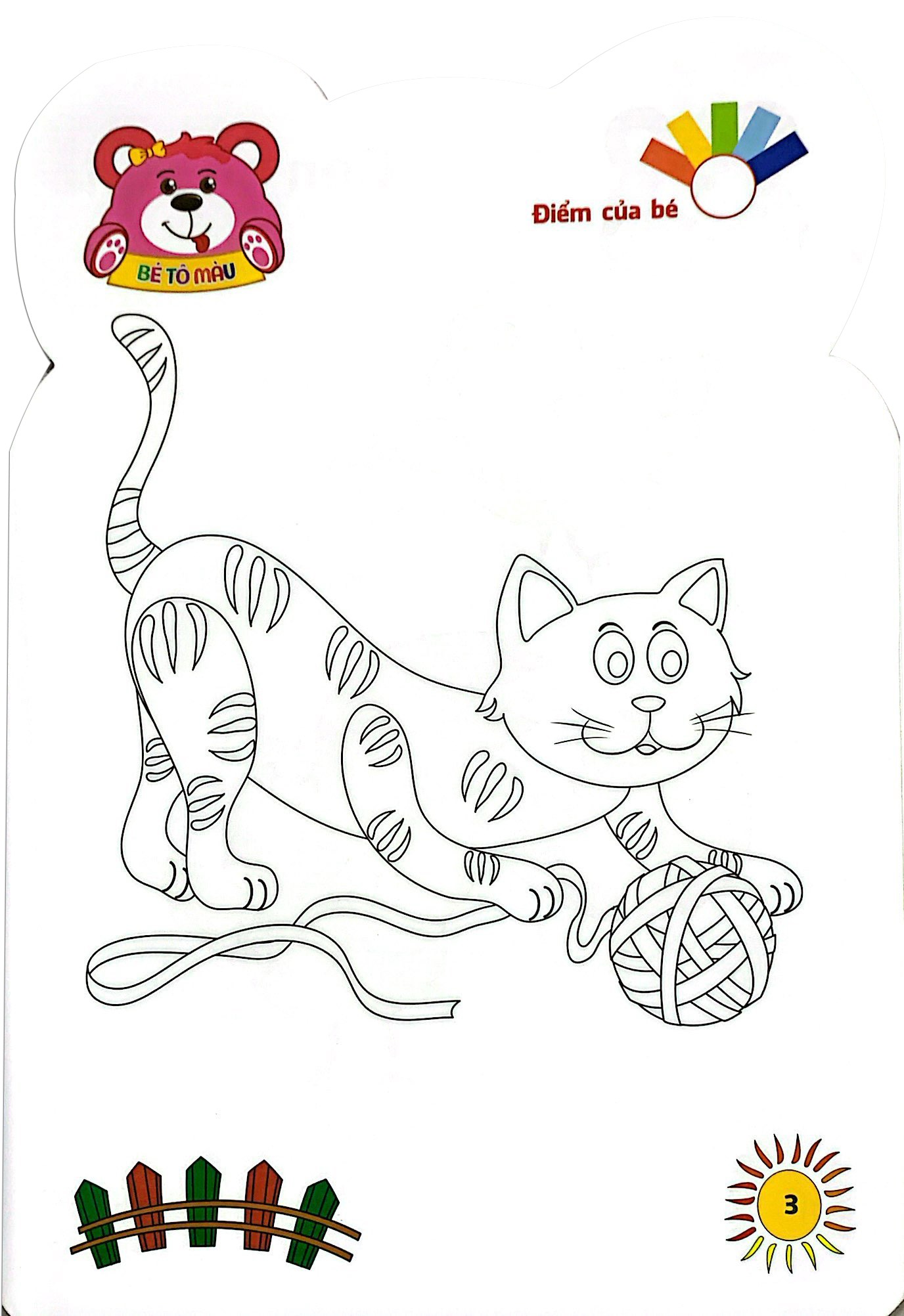 gấu con khéo tay - bé tô màu: động vật nuôi