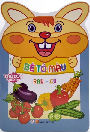 gấu con khéo tay - bé tô màu: rau củ