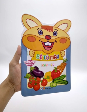 gấu con khéo tay - bé tô màu: rau củ