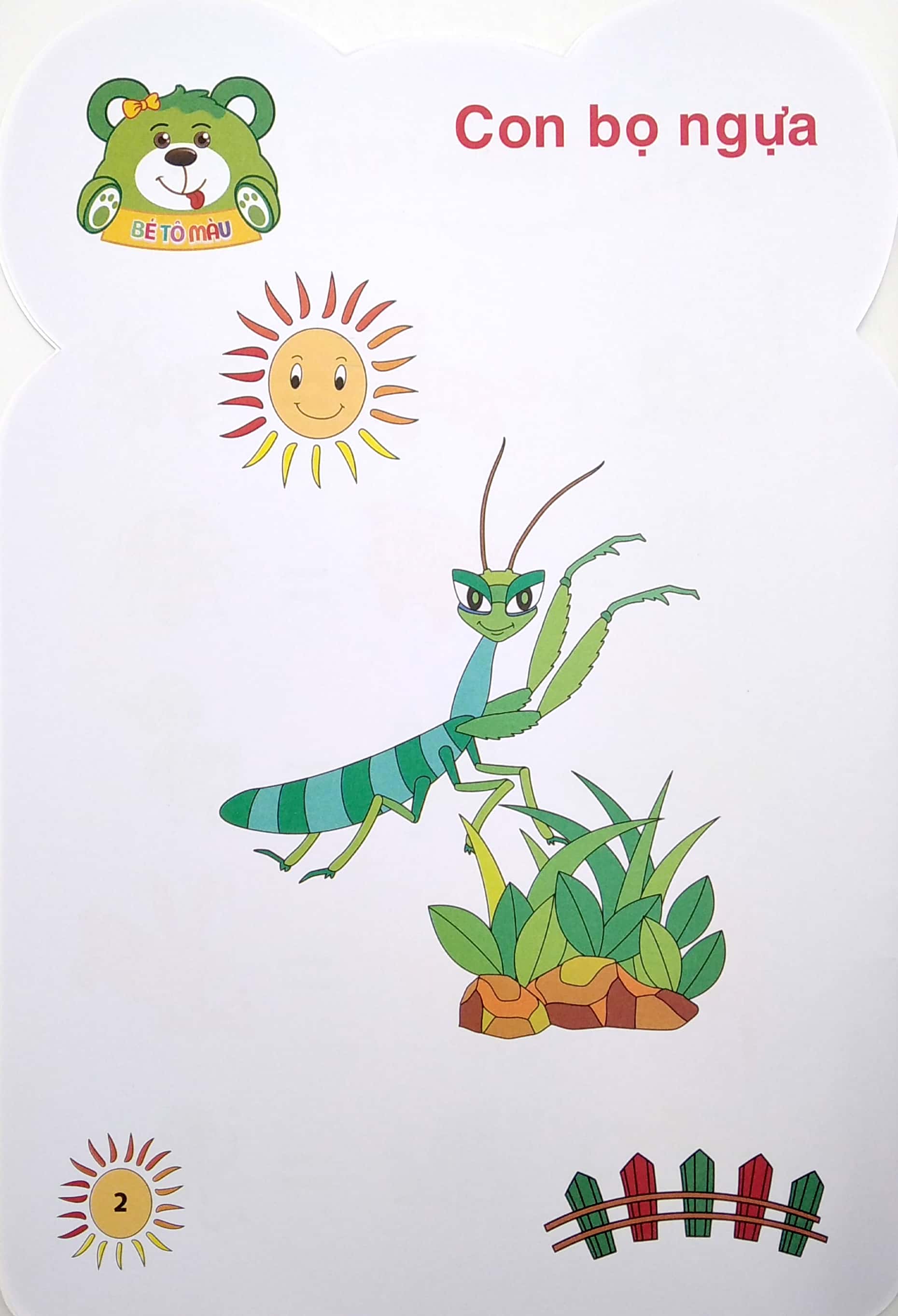 gấu con khéo tay - bé tô màu: thế giới côn trùng