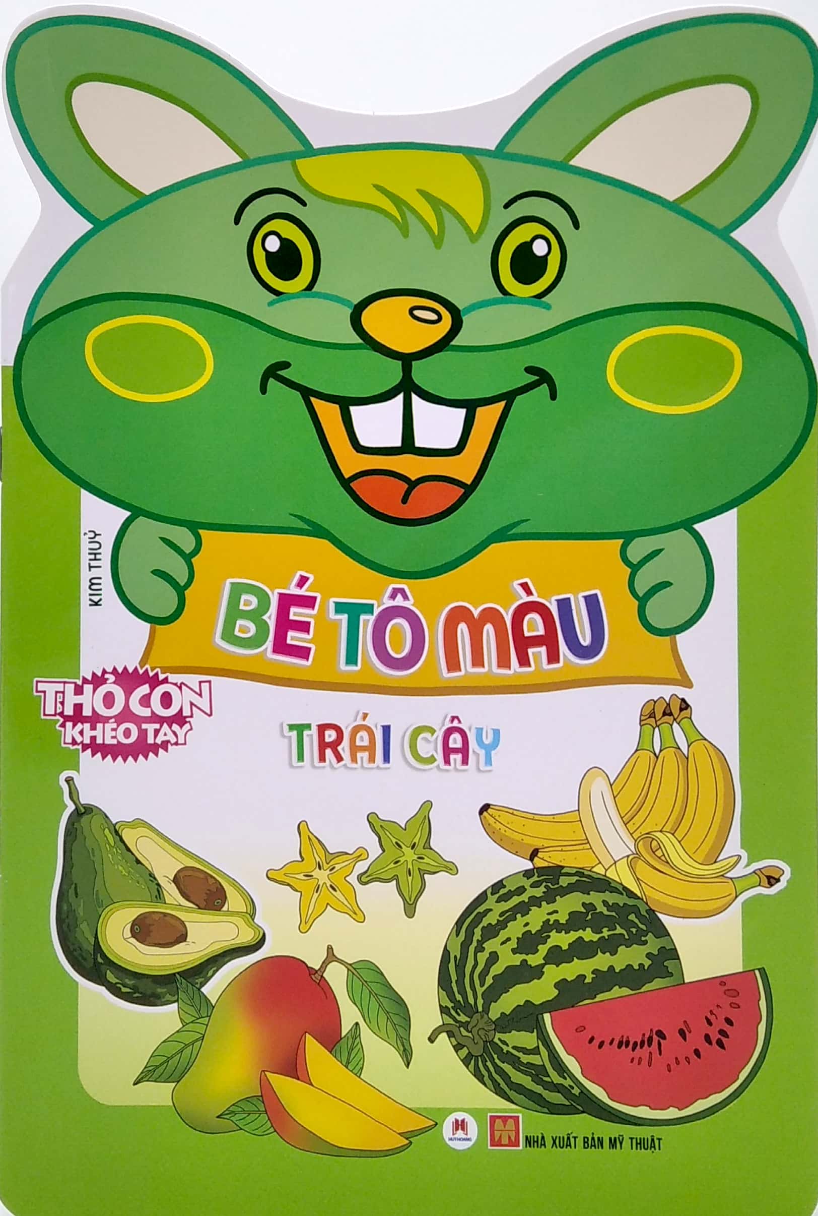 gấu con khéo tay - bé tô màu: trái cây