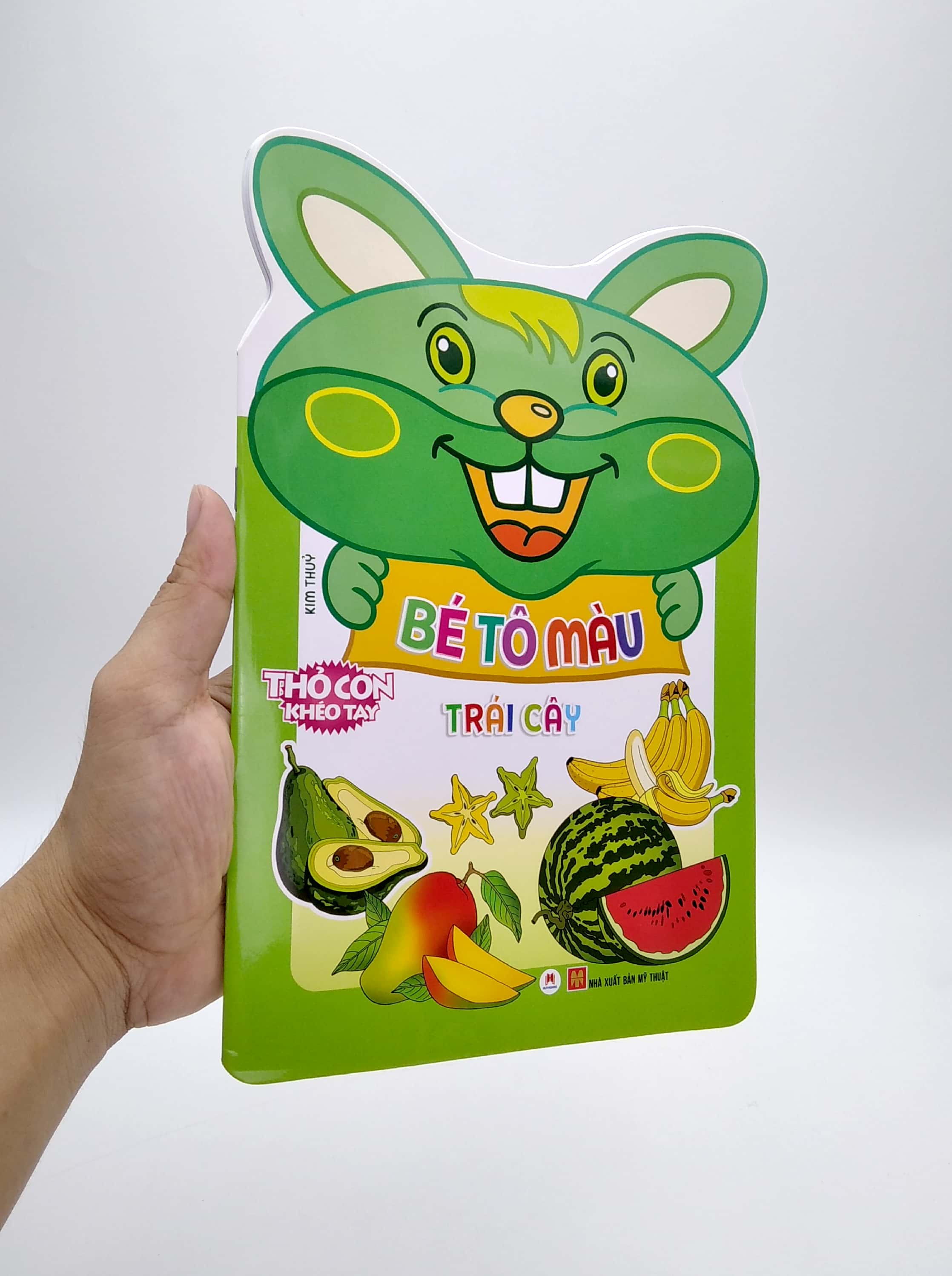 gấu con khéo tay - bé tô màu: trái cây