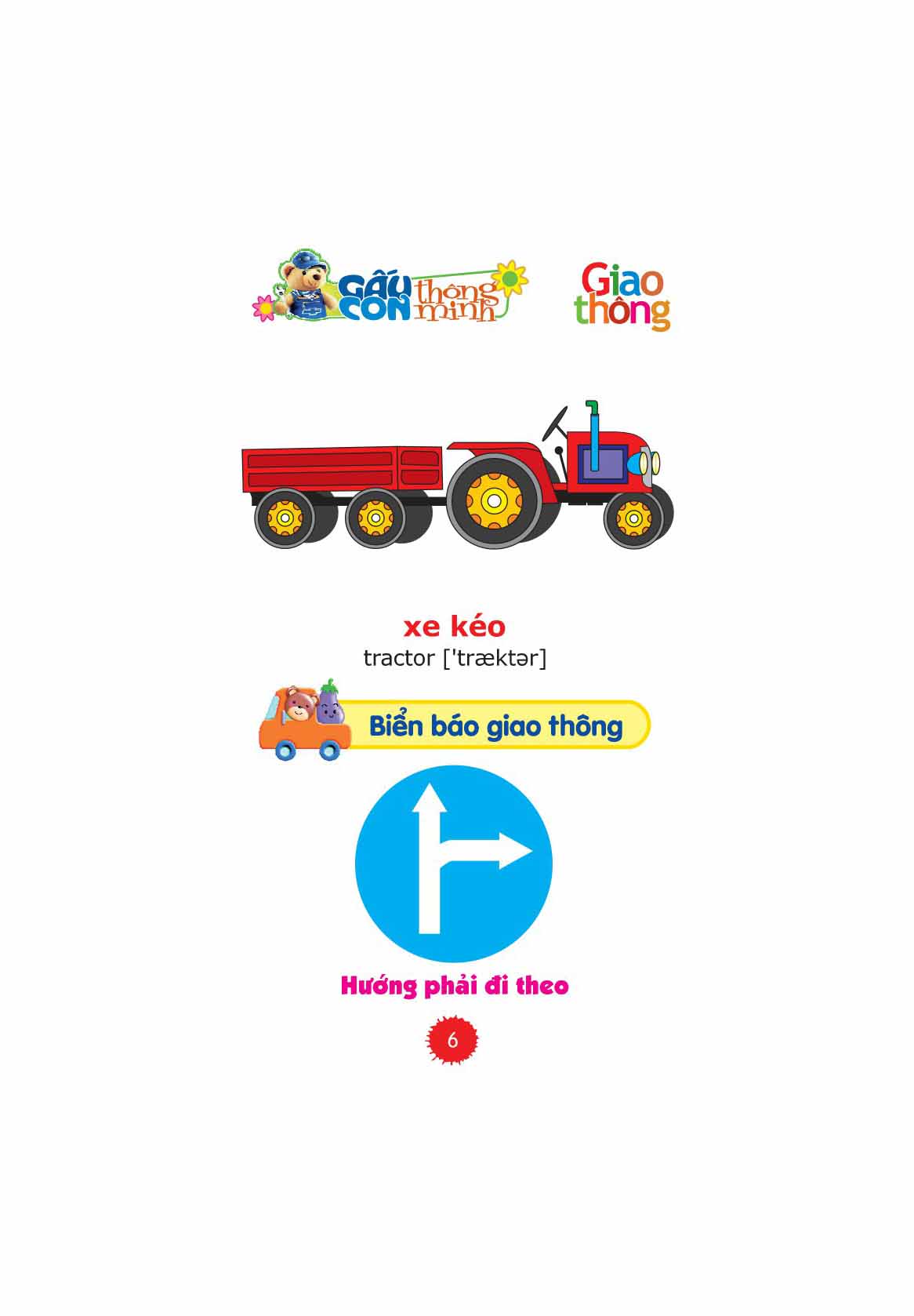 gấu con thông minh - dành cho tuổi mầm non - chủ đề giao thông (tái bản 2022)