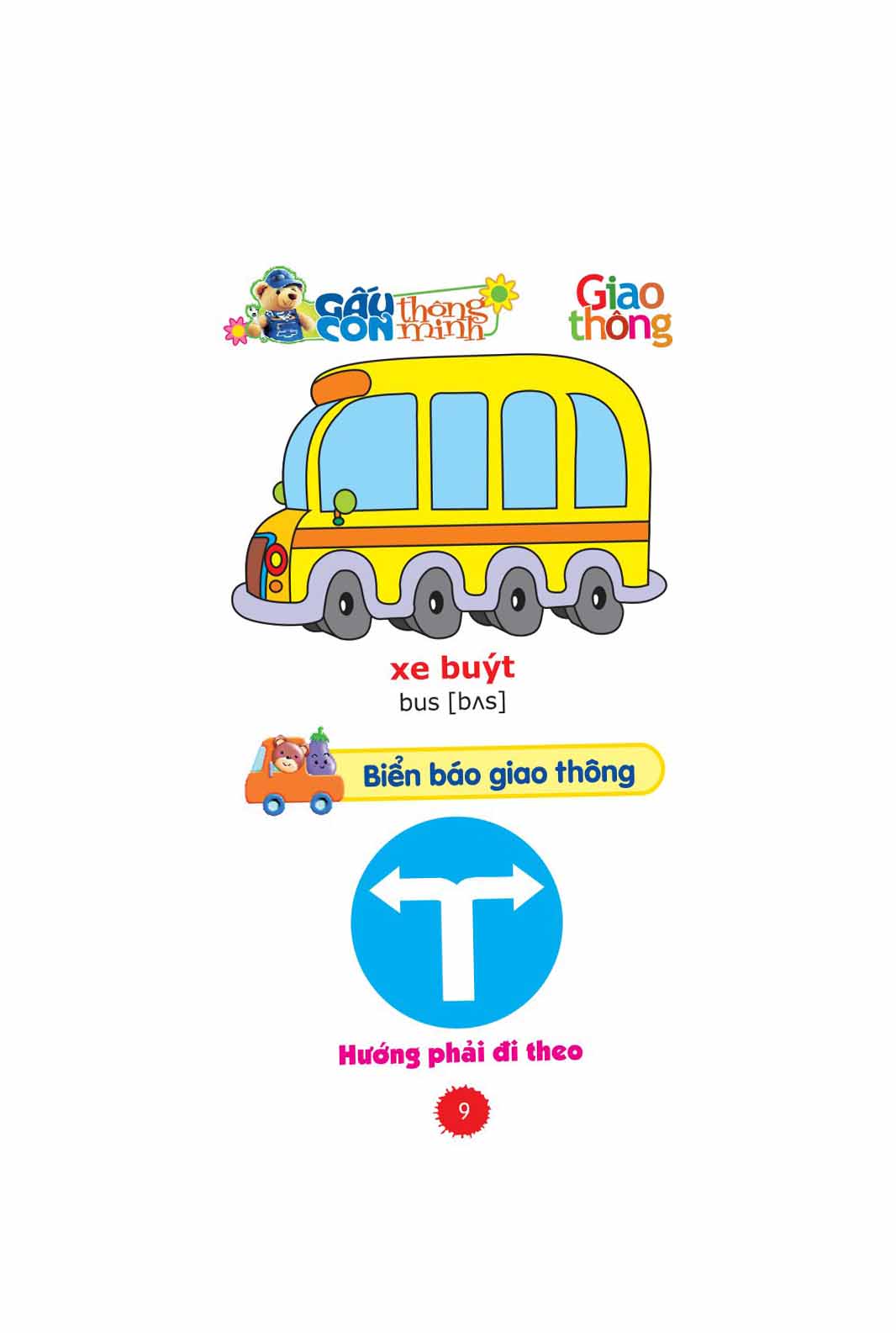 gấu con thông minh - dành cho tuổi mầm non - chủ đề giao thông (tái bản 2022)