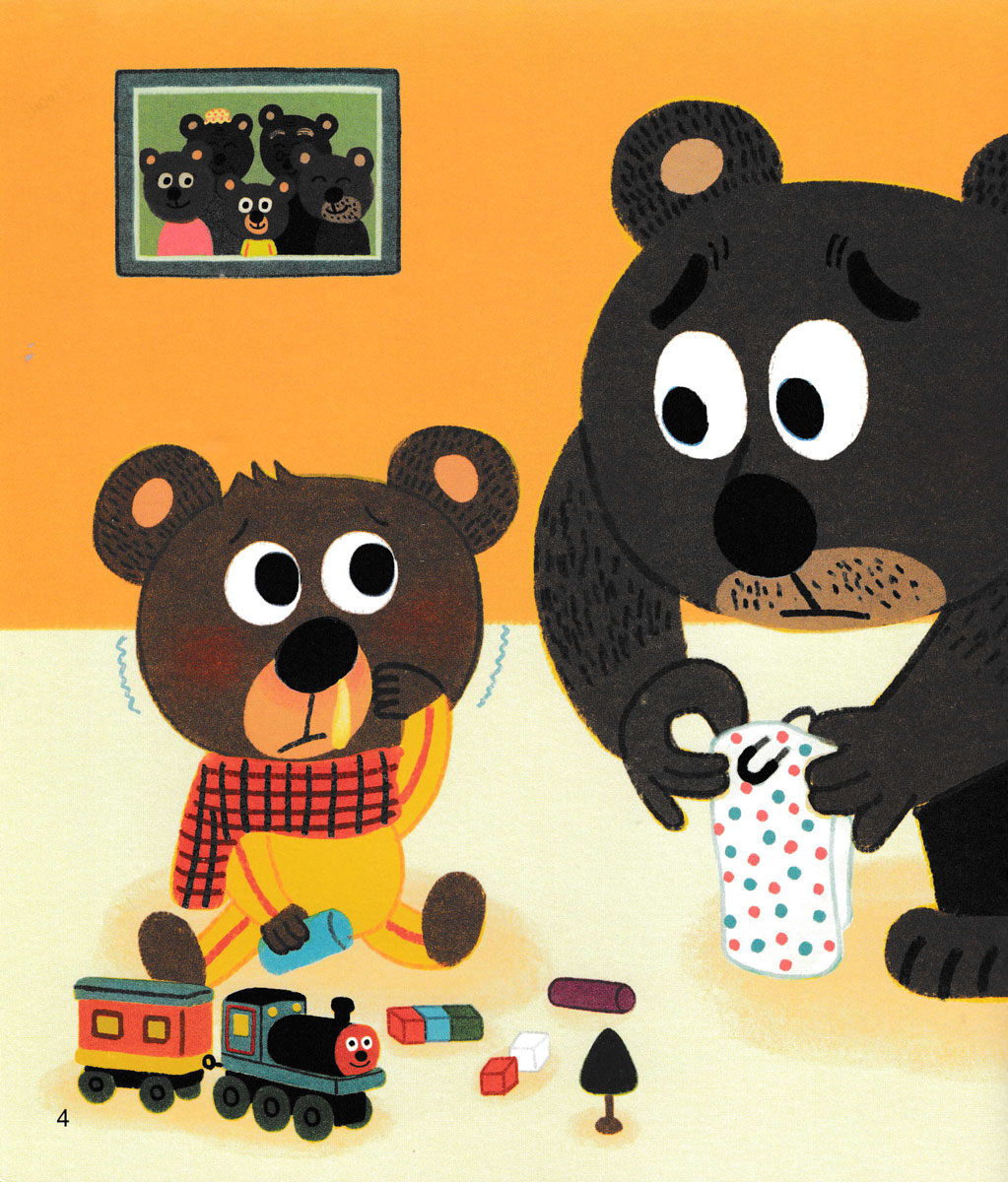 gấu con tinh nghịch - sự đồng cảm: gấu con bị cảm