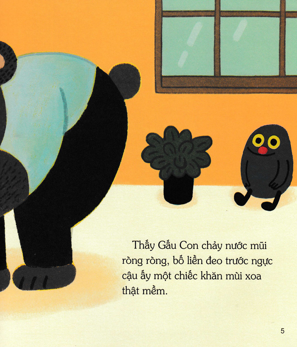 gấu con tinh nghịch - sự đồng cảm: gấu con bị cảm