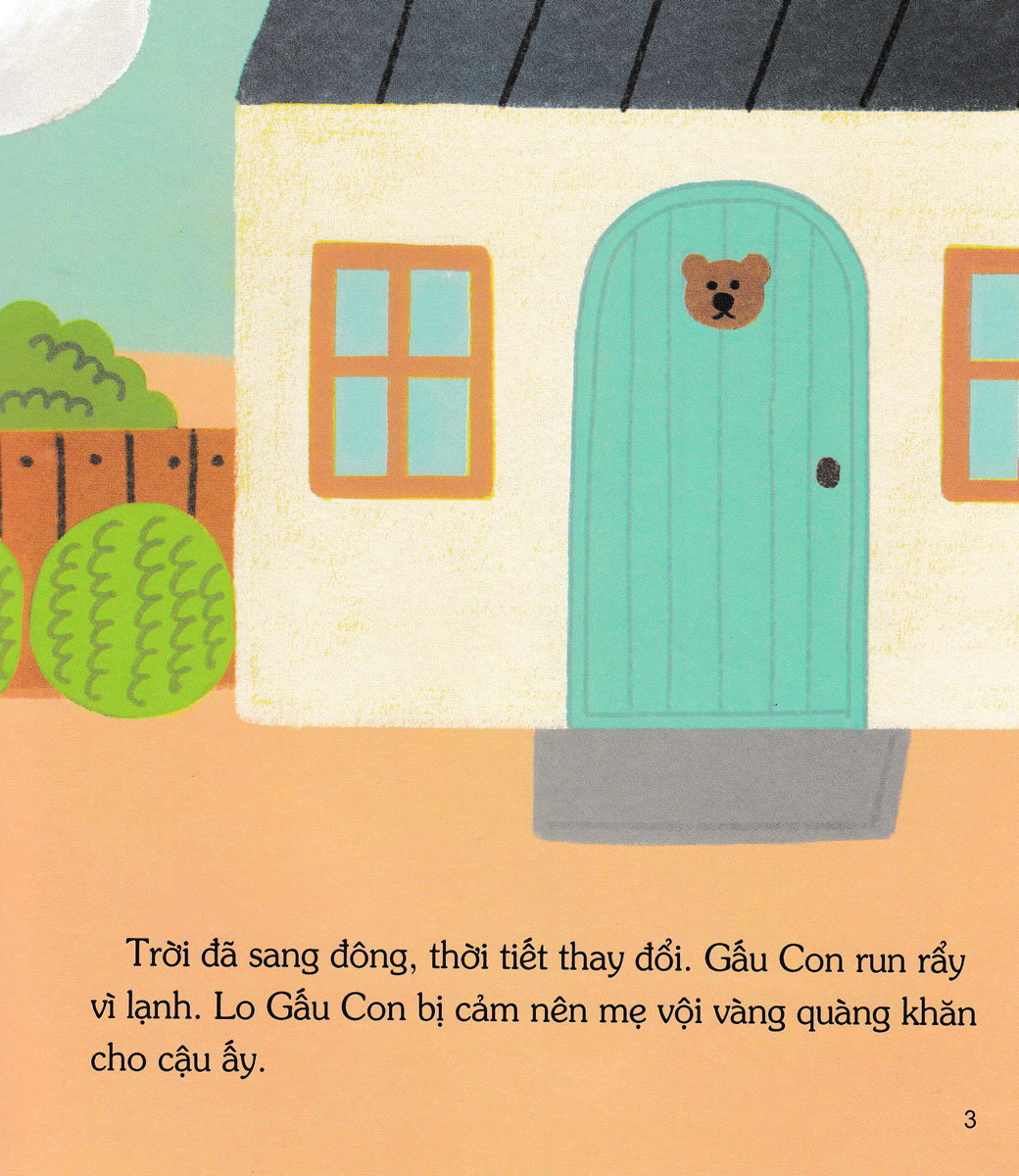 gấu con tinh nghịch - sự đồng cảm - gấu con bị cảm (tái bản 2024)