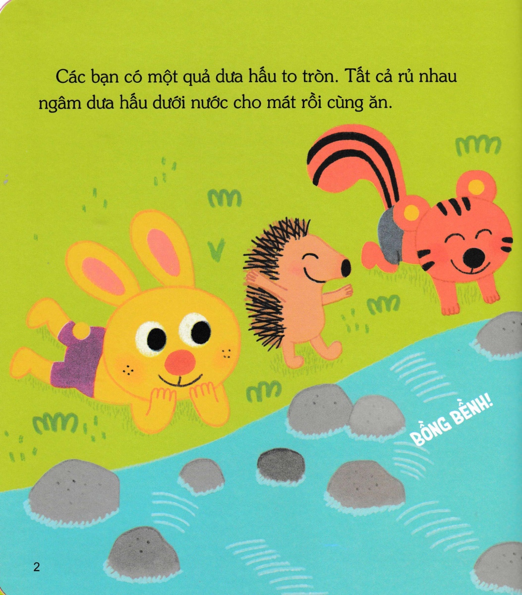 gấu con tinh nghịch - trung thực và chia sẻ: làm thế nào để ăn dưa hấu thật ngon?